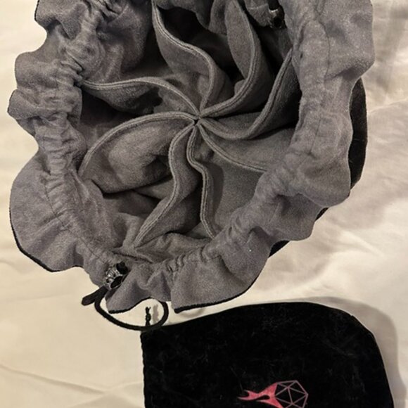 TTRPG Dice Bundle: Collapsible Tray, 2 Dice Bags, & Novelty D"2020" | Near New - Picture 9 of 9